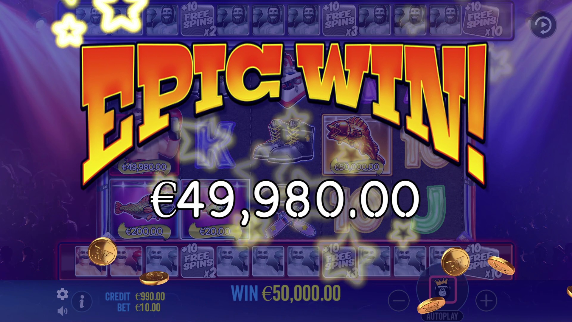 Big Bass Boxing Bonus Round - screenshot with slot description 4